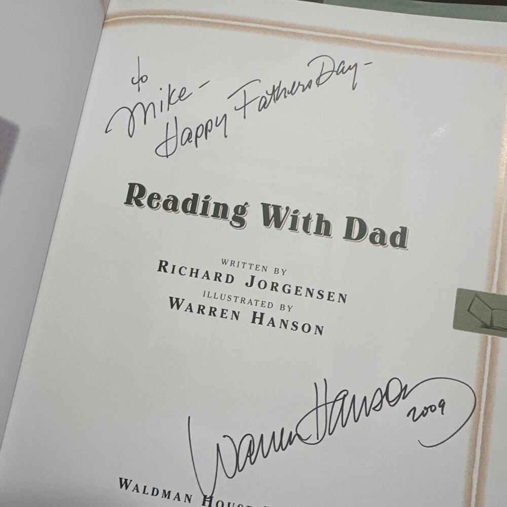Reading with Dad by Jorgensen, Dick; Jorgensen, Richard Signed By Warren Hanson - Picture 3 of 4